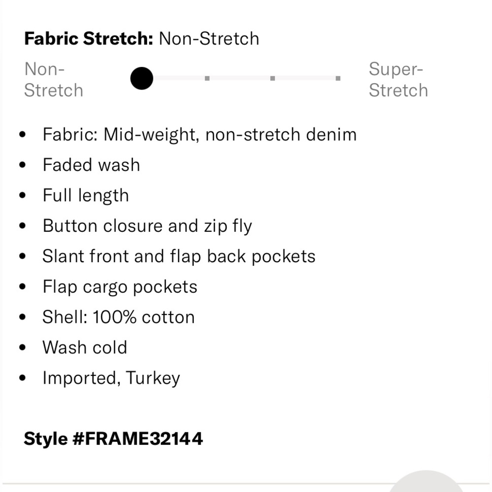 FRAME NWT High Rise Utility Straight Leg Jeans - 33 - Picture 10 of 10